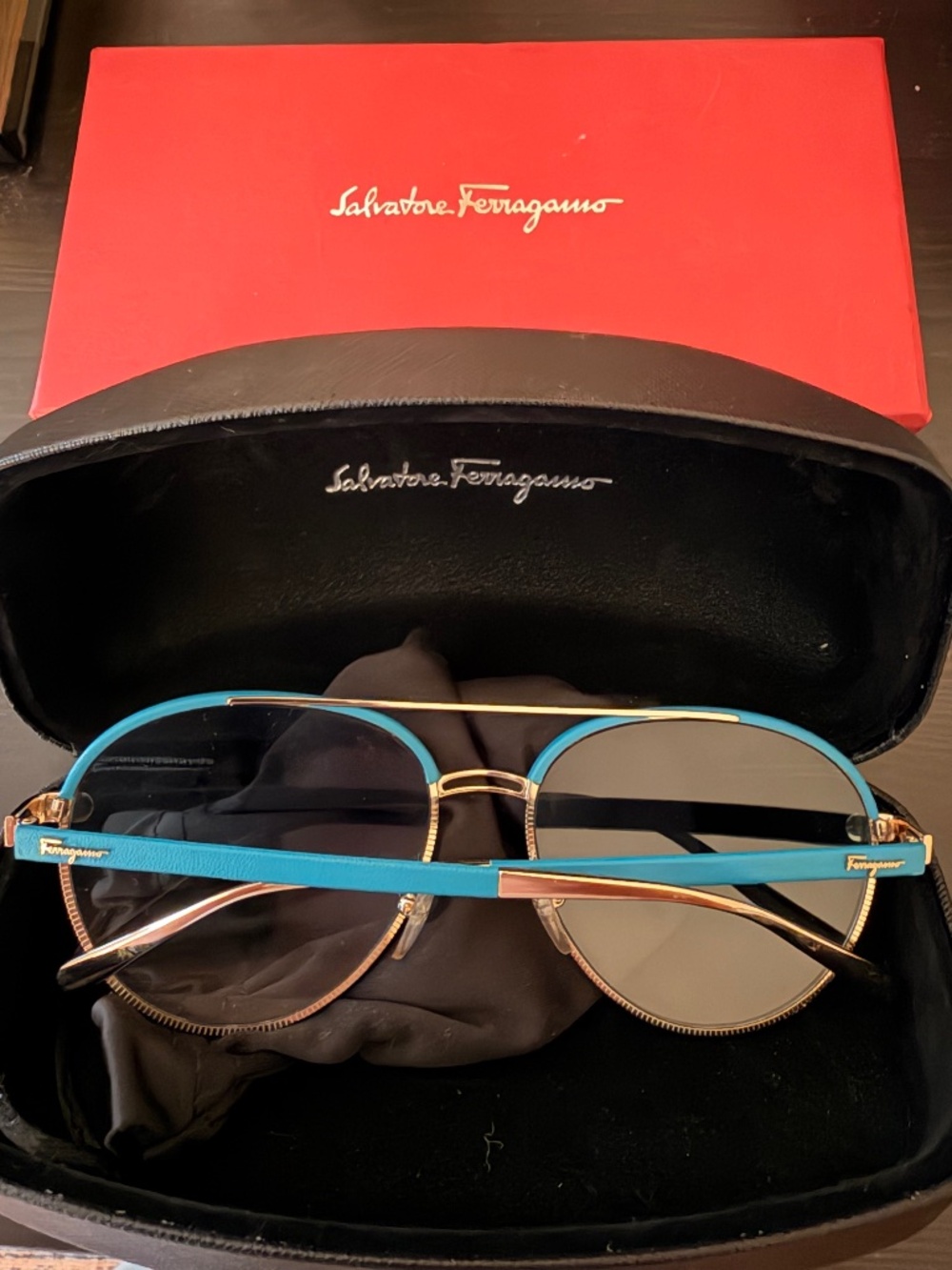 Ferragamo aviator sunglasses